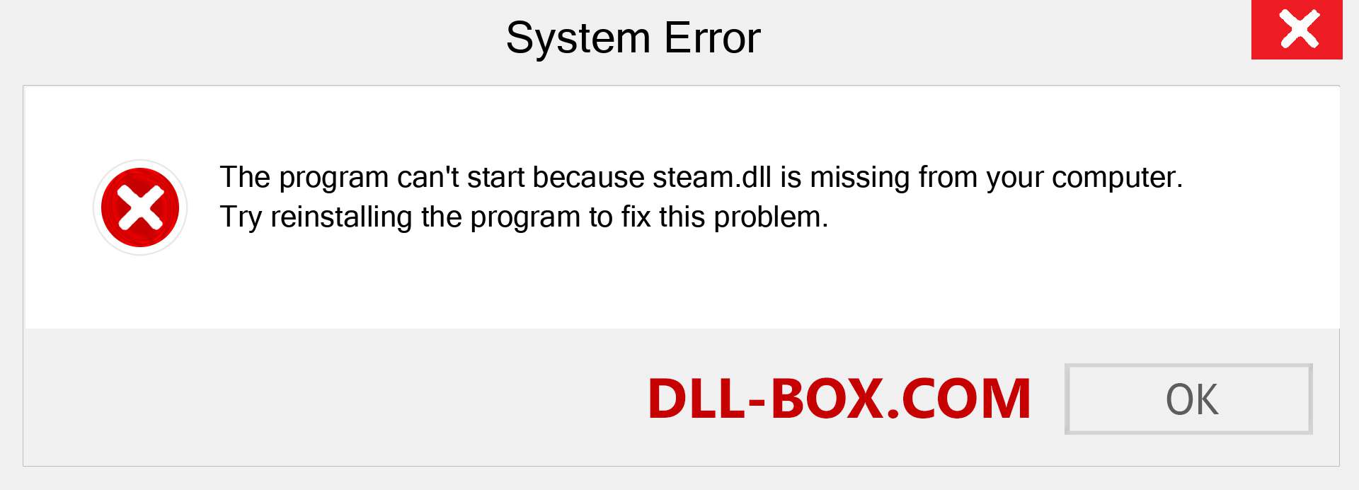  steam.dll file is missing?. Download for Windows 7, 8, 10 - Fix  steam dll Missing Error on Windows, photos, images