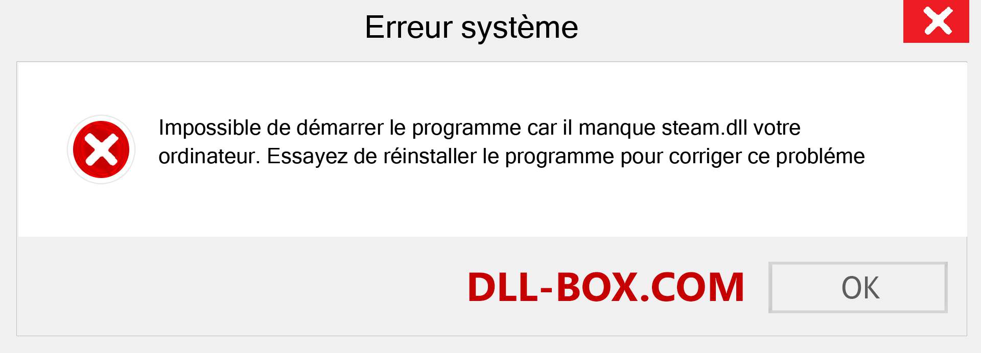 Le fichier steam.dll est manquant ?. Télécharger pour Windows 7, 8, 10 - Correction de l'erreur manquante steam dll sur Windows, photos, images